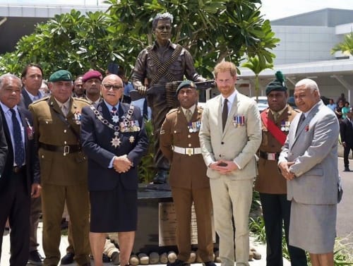 Fiji War Hero Statue | Public Sculptures by Big Statues LLC