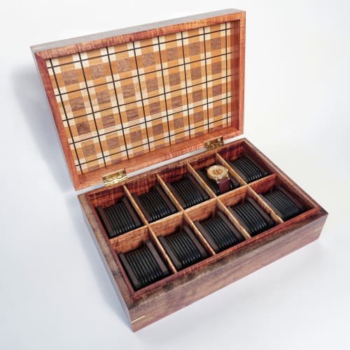 Koa Sunset Watch Box | Tableware by Copper Pig Woodworking
