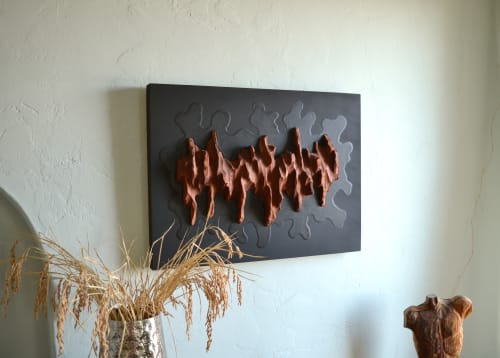 Big Splash II - Wall Art | Wall Hangings by Lutz Hornischer - Sculptures in Wood & Plaster