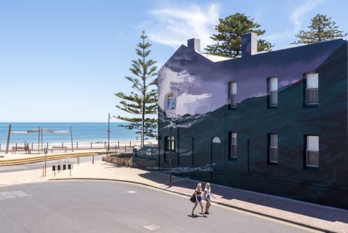 Beastly Sea | Street Murals by Dave Court | Seawall Apartments in Glenelg