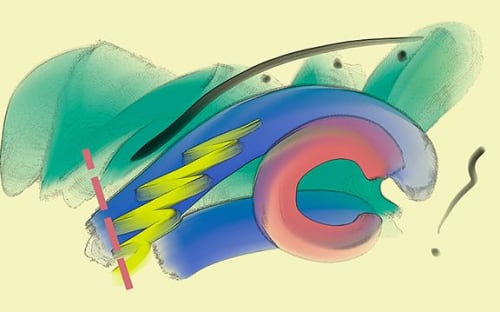 Down By The Seashore | Paintings by Scott Lockwood - Abstract Art | Spectrum Costa Mesa in Costa Mesa