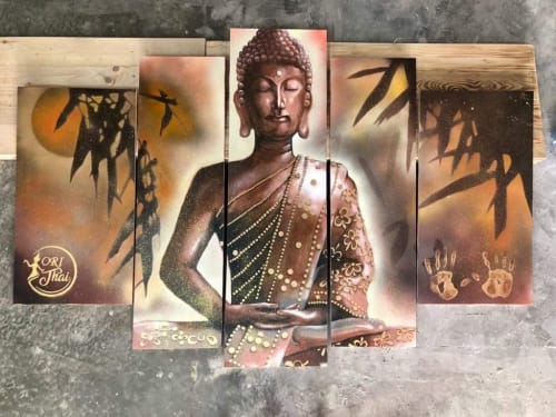 Buddha Painting | Paintings by TWO ART 贰·畫咖 | Restoran Ori Thai Mookata Kota in Melaka