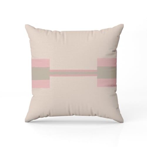 Blush Throw Pillow | Sage Green Throw Pillow | Pillows by SewLaCo