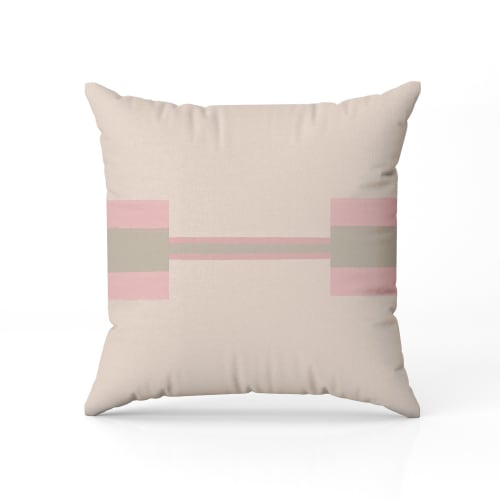 Blush Throw Pillow | Sage Green Throw Pillow | Cushion in Pillows by SewLaCo