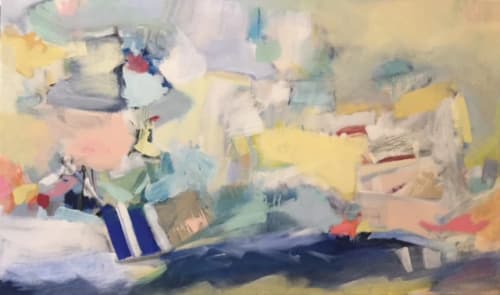 Deep Blue | Oil And Acrylic Painting in Paintings by Elizabeth Nagle