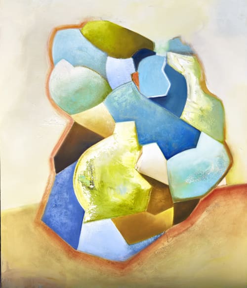 343 Geodes Unearthed | Oil And Acrylic Painting in Paintings by Anne B Schwartz
