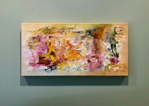 Play Me Oil Contemporary Abstract | Paintings by Strokes by Red - Red (Linda Harrison)