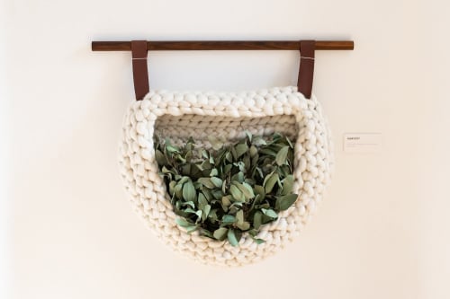 Harvest | Wall Sculpture in Wall Hangings by Keyaiira | leather + fiber