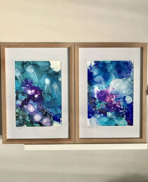 Underwater Ink II | Paintings by Virginia Burke
