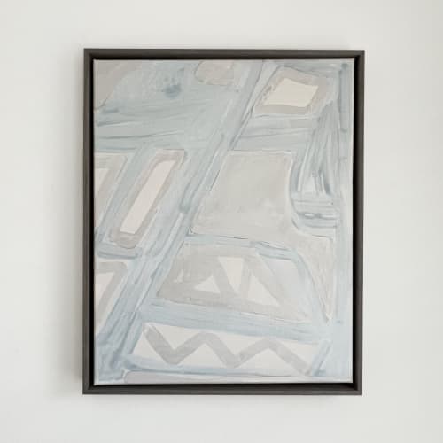 Blue Skies | Window Watching No. 4 | Mixed Media in Paintings by Kim Fonder