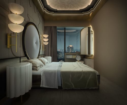 Unique guest room interior | Interior Design by Egle Mieliauskiene