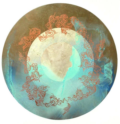 Sea Calls To The Sky: SOLD | Oil And Acrylic Painting in Paintings by Karen Fitzgerald / FitzgeraldArt