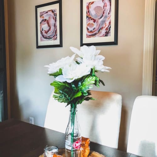 "Luxury Whirlwind" and "Gold Baby Gold" Painting | Oil And Acrylic Painting in Paintings by Laura Fedorowicz