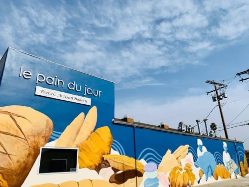 Mural | Murals by Anthony Woods | Le Pain Du Jour in Hawthorne
