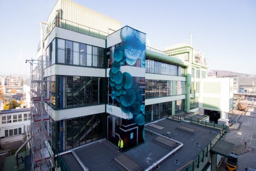 Elementary Elevator | Murals by SIZETWO | Chemiepark Linz in Linz