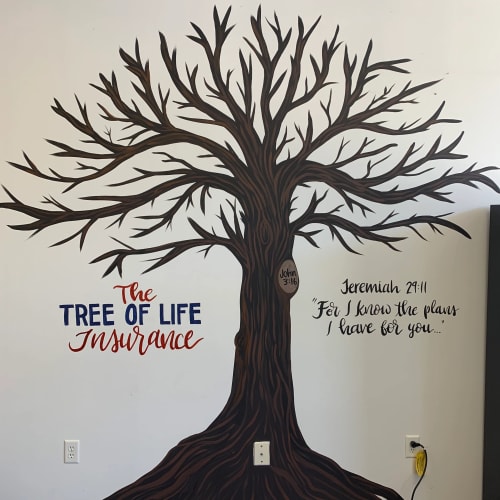 The Tree of Life Insurance | Murals by Fresh Prints of Belaire | Farmers Insurance - Kevin Cavazos in Humble