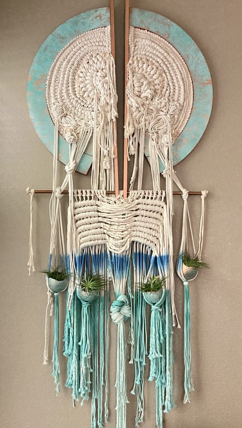 The Peaceful Jelly Fish | Macrame Wall Hanging in Wall Hangings by Gissell Studio - Fiber & Botanical Art
