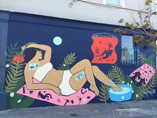 Mural | Street Murals by Lena Gustafson | Dandelion Post in Oakland