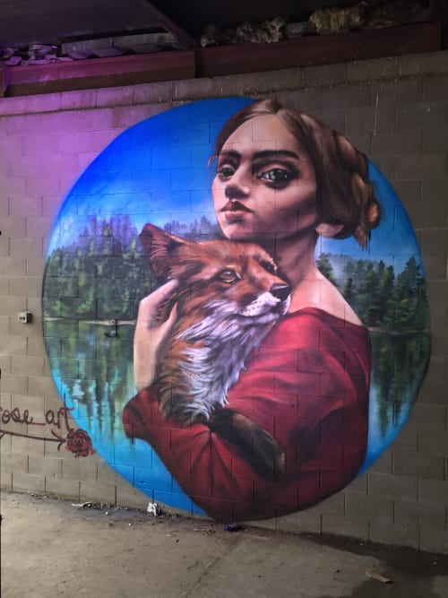 Foxy Lady | Murals by Julia Morgan (Aerose Art) | Fox Street Compound in Denver