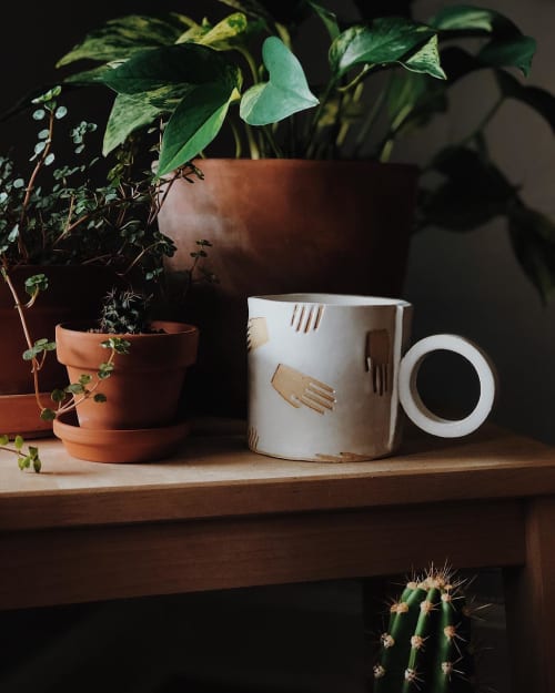 Hello Hand Mug | Cups by Sugarhouse Ceramic Co.