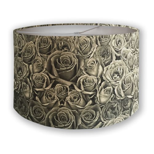 Sepia Roses Lampshade | Pendants by Ri Anderson