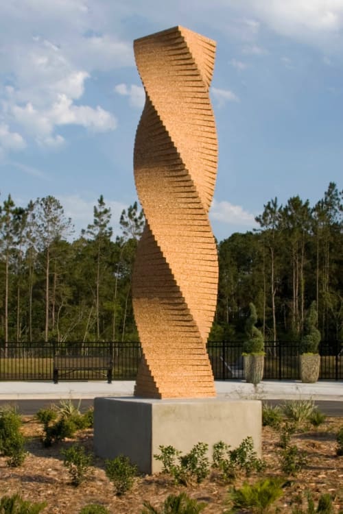"Gathering", Roundabout Sculpture by Joe Segal seen at The Arc