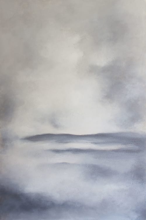 A Shy Sky | Oil And Acrylic Painting in Paintings by Francesca Borgo