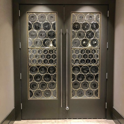 Wine Room Doors | Hardware by Hyland Glass | GE Appliance Park in Louisville