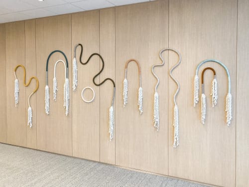Wrapped Fiber Sculptures | Wall Hangings by FIBROUS