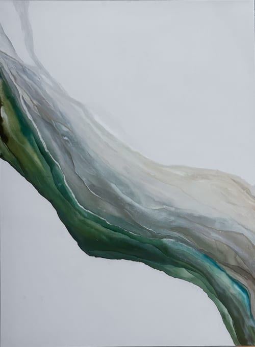 Cascade | Oil And Acrylic Painting in Paintings by Studio Maison Art by Heather O’Donovan
