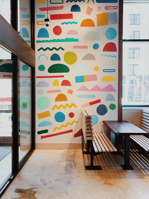 “Shake and Crinkle” | Murals by Erin Guido | Shake Shack in Cleveland