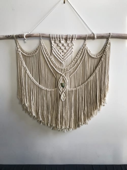 The Third Eye | Macrame Wall Hanging in Wall Hangings by Gissell Studio - Textile & Botanical Art