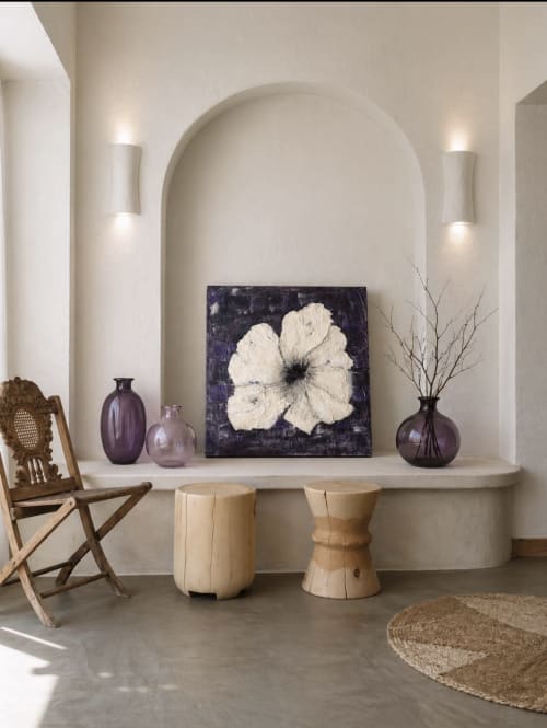 Veil - Power Flower | Wall Sculpture in Wall Hangings by Urban Plaster Bloom