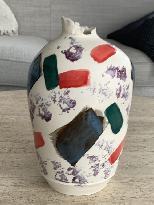 Mosaic Vase | Vases & Vessels by Falkin Pottery