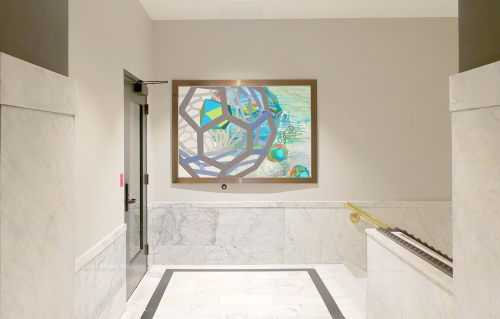 Synbio 10 Painting | Paintings by Laura Stack Art | Embassy Suites by Hilton Minneapolis Downtown in Minneapolis