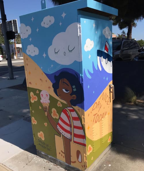 Utility Box Mural | Street Murals by Crisselle Mendiola