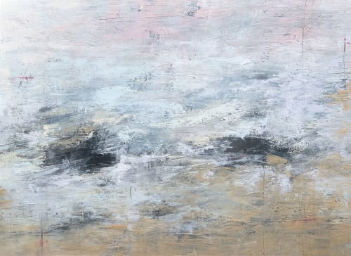 Marshmallow Skies | Oil And Acrylic Painting in Paintings by Ana Carolina Mönnaco