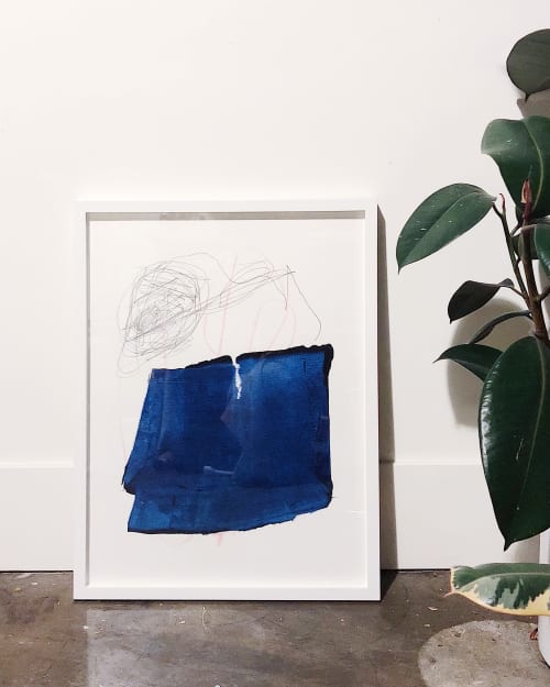 work on paper, 18" x 24" | Oil And Acrylic Painting in Paintings by maja dlugolecki