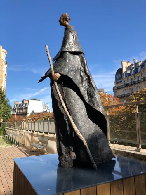 St Ignace | Public Sculptures by Pauline Ohrel Sculptor | Lycée Saint-Louis-de-Gonzague (Full Mehen) in Paris