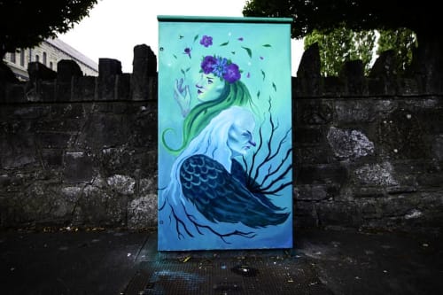 Brìghde & The Cailleach | Street Murals by Rebecca Deegan