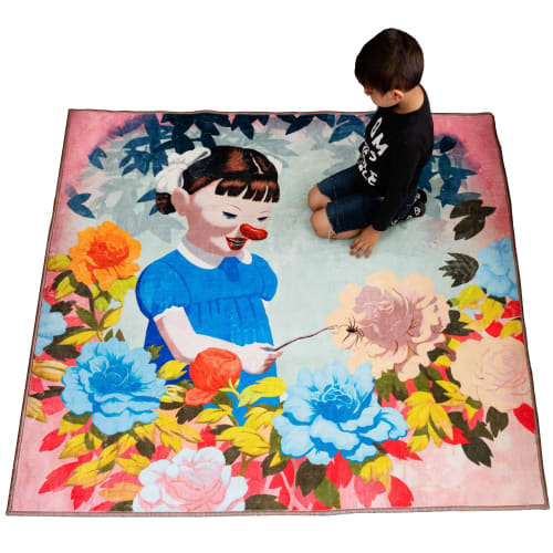 Violently Happy Persian Rug | Area Rug in Rugs by Victor Castillo