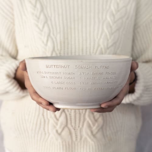 Custom Made Family Recipe Serving/Mixing Bowl | Serving Bowl in Serveware by MARIE MARTIN CERAMICS