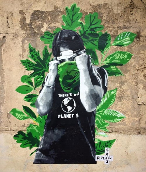 Uprising | Street Murals by Polarbear - Stencils | La Guinguette Des Grandes Serres in Pantin