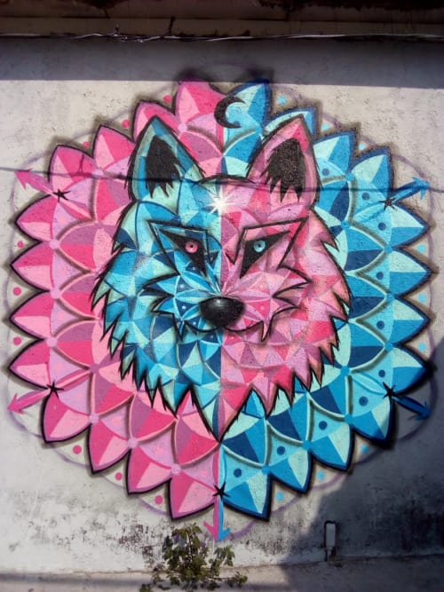 Wolf | Street Murals by Ahmyo