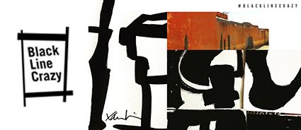 BLACK LINE CRAZY | Designed by artist Mary van de Wiel