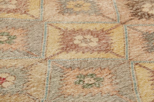 Vintage Zeki Müren Runner Rug with Multicolor Floral | Rugs by Rug and Kilim