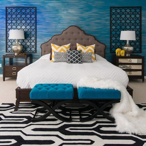 Master bedroom Retreat | Interior Design by Nisha Tailor Interior Design` | Private Residence, St. Louis in St. Louis