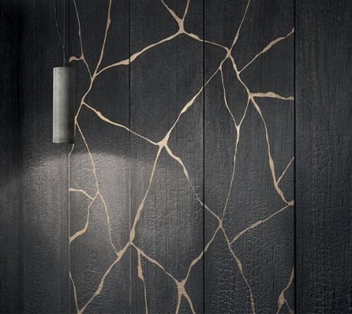 Tile Club Kasai Notte Kintsugi Porcelain Tile | Tiles by Tile Club
