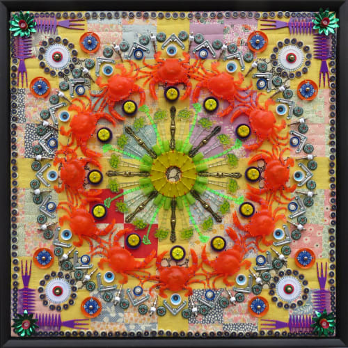 Found Object Mandala CXVI | Art & Wall Decor by Susan Lenz