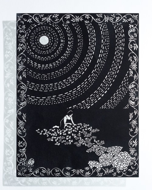 Reverie: Worlds Built and Dissolved By Approaching Light | Mixed Media by Bianca Levan Papercuts | 1890 Bryant Street Studios in San Francisco